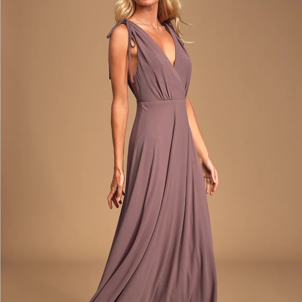 Lulus Mauve Colored Maxi Formal Dress - image 1